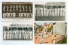 Test team tour postcards. Seven mono real photograph postcards of All-India 1932, West Indies 1933, New Zealand 1937, Pakistan 1954, South Africa 1955, South Africa (at Scarborough) 1960 and M.C.C. at Scarborough c1950&rsquo;s. Plus a colour postcard of Basque - 3