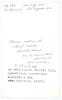 Everton de Courcy Weekes. Barbados & West Indies 1944-1964. Mono real photograph plain back postcard of Weekes, head and shoulders wearing cricket attire. Nicely signed in blue ink to the photograph by Weekes. Annotation in ink to verso &lsquo;Autographed 31st - 2