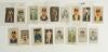 England and Australia early 1900s. Seventeen early cigarette cards including Australian issues. Players featured are A. Jackson, A.F. Kippax, E. Jones, G.L. Garnsey, V. Richardson, J. Scott, C. Hill, V.Y. Richardson, A. Cotter, J.B. Hobbs, E.J. Smith, P.F