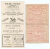 Herbert Sutcliffe and Percy Holmes &lsquo;Record Opening Stand&rsquo; 1932. Essex v. Yorkshire. Official double-sided scorecard with complete printed and handwritten scores in ink for the match played at Leyton, 15th- 17th June 1932. Batting first, Sutcliffe and Holm - 2