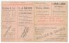 Australian tour to England 1899. &lsquo;Australians v. An XI of England&rsquo;. Rarer early double sided folding scorecard for the tour match played at The Saffrons, Eastbourne, 18th- 20th May 1899, with complete printed scores. Batting first the Australians reached - 2