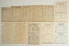 Surrey C.C.C. County match scorecards 1903-1977. A selection of eleven official scorecards, incomplete printed and/ or handwritten scores unless stated. Earlier pre-war scorecards include one &lsquo;away&rsquo; match v Nottinghamshire, Trent Bridge 1st- 3rd June 1903