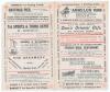 &lsquo;Hastings & St. Leonards Cricket Week, 1907. Gentlemen of South v. Players of South&rsquo;. Jessop second fastest century. Early original double sided folded scorecard with complete printed scores for the match played at the Central Recreation Ground, Hastings, - 2