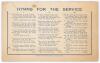 Duke of Beaufort&rsquo;s XI v Tom Goddard&rsquo;s XI 1948. Tom Goddard benefit match. Official folding card programme for the match to commemorate the &lsquo;Opening of the Memorial Ground&rsquo; at the Badminton Cricket Club on 4th July 1948. Nicely signed to the centre pages b - 3