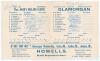 Thos. Owen&rsquo;s England Eleven v Glamorgan 1948. Official folding scorecard for the match played at Cardiff Arms Park 28th & 29th April 1948. Players names listed at start of play. The scorecard signed by nineteen players including the full England team. Sig