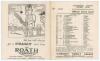 Thos. Owen&rsquo;s England Eleven v Glamorgan 1948. Official folding scorecard for the match played at Cardiff Arms Park 28th & 29th April 1948. Players names listed at start of play. The scorecard signed by nineteen players including the full England team. Sig - 2