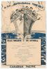 M.C.C. Tour to Australia, 1932/33 &lsquo;Bodyline&rsquo;. Official Canadian Pacific &lsquo;R.M.S. Duchess of Atholl&rsquo; Dinner menu, dated 4th May 1933. The two colour menu cover, in blue and black, with an excellent cartoon drawing by &lsquo;Mel&rsquo; of the England team on the return 