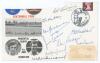 Australian Centennial Tour 1877-1977. Official commemorative cover of the 2nd Prudential Trophy one day international match played at Edgbaston 4th June 1977. The cover signed to the front by nine former Test players. Signatures are Don Bradman, Bill Edri