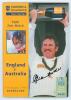 The Ashes. England v Australia 1993. Official programme for the 5th Test, Edgbaston 5th- 9th August 1993. Signed to the front cover by Allan Border, and to the player profile pages by twenty two players. Signatures are Atherton, Bicknell, Gooch, Hussain, 