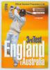 The Ashes. England v Australia 1997. Official programme for the 3rd Test, Old Trafford 3rd- 7th July 1997. Signed to the player profile pages by twenty one players. Signatures are Atherton, Croft, Ealham, Hussain, Malcolm, Stewart, Thorpe, Tufnell (Englan