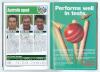 The Ashes. England v Australia 1997. Official programme for the 3rd Test, Old Trafford 3rd- 7th July 1997. Signed to the player profile pages by twenty one players. Signatures are Atherton, Croft, Ealham, Hussain, Malcolm, Stewart, Thorpe, Tufnell (Englan - 6