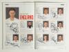The Ashes. Australia v England 2017/18. Official programme for the 2nd Test, Adelaide 2nd- 6th December 2017. Signed to the player profile pages by thirty one players. Signatures are Smith, Warner, Agar, Bird, Cartwright, Cummins, Handscomb, Hazlewood, Kh - 4