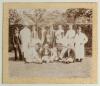 Players v Gentlemen 1894. Large early original sepia photograph of the Players team seated and standing in rows wearing cricket attire, some in caps and blazers. The photograph taken for the match played at Kennington Oval, 5th- 7th July 1894. Players fea