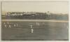 A.C. MacLaren&rsquo;s England tour to Australia 1901/02. Large original mono photograph of the match in play in the 4th Test, Australia v England at Sydney, 14th- 18th February 1902. The partially visible scoreboard indicates this is England batting on the firs