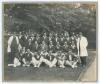 England v West Indies 1928. Large original mono combined team photograph of the two teams standing and seated in rows wearing blazers at Lord&rsquo;s for the West Indies&rsquo; inaugural Test match, 23rd- 26th June 1928 June 1928. Players include Nunes, Challenor, Br