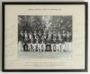 India tour to England 1967. Official mono photograph of the Indian touring party seated and standing in rows wearing tour blazers. The photograph measures 10&rdquo;x8&rdquo;, laid to photographer&rsquo;s mount with printed title and players&rsquo; names to mount borders. Fully a