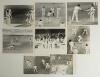 Pakistan tours to England 1974, 1978 and 1982. A good selection of fifteen original mono press photographs from the tours. Seven are signed including five individually by Haroon Rashid in match action, also players on the balcony celebrating victory at Lo - 2