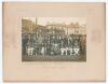 &lsquo;South of England v Australia. September 1912&rsquo;. Triangular Test tour. Rare and early original sepia photograph of the Australian and South of England teams and dignitaries taken together at the tour match played at Hastings, 9th- 11th September 1912. Play