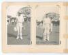 M.C.C. tour to West Indies 1934/35. A nice collection of mono candid photographs taken during the tour matches played against British Guiana at Bourda, Georgetown, 5th- 7th and 10th- 12th February 1935. Each photograph depicts a player from the match on t