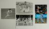 International cricket 1988-2007. A mixed bag of sixteen mono and colour press photographs including some good images, some signed. Subjects include Curtley Ambrose celebrating taking a wicket for West Indies against England at Old Trafford 1988, signed by - 2
