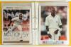 West Indies 1980s-1990s. Yellow binder containing fifty original press photographs, the majority colour, some mono, of West Indies players in match action, at practice, interviews, player portraits etc. Five are signed by the featured player, Shiv Chander - 4