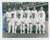 England team photographs 1953/54 and 1967. Two official press photographs, including one of the M.C.C. touring party from the 1953/54 tour to West Indies, the players seated and standing in rows wearing tour blazers. Players include Hutton (Captain), Bail - 3