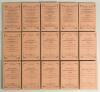 Wisden Cricketers&rsquo; Almanack 1864-1878. Fifteen facsimile editions, with pink wrappers, second facsimile edition printed by Lowe & Brydone Ltd, London 1974. Limited edition. Lacking original yellow box. Good/very good condition.