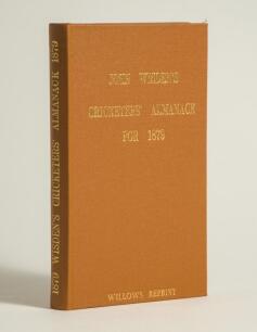 Wisden Cricketers&rsquo; Almanack 1879. Willows softback reprint (1991) in light brown hardback covers with gilt lettering. Limited edition 332/1000. Good/very good condition