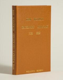 Wisden Cricketers&rsquo; Almanack 1882. Willows softback reprint (1988) in light brown hardback covers with gilt lettering. Limited edition 348/500. Good/very good condition