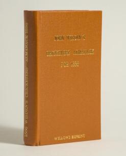 Wisden Cricketers&rsquo; Almanack 1886. Willows softback reprint (1985) in light brown hardback covers with gilt lettering. Limited edition 180/500. Good/very good condition
