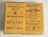 Wisden Cricketers&rsquo; Almanack 1921. 58th edition. Original hardback. Some soiling and handwritten inscription to page block &lsquo;confined to library&rsquo;, some bumping to corners otherwise in very good condition. Presentation inscription to top of the yellow title - 2
