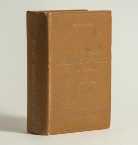 Wisden Cricketers&rsquo; Almanack 1933. 70th edition. Original hardback. Dulling to the gilt titles on the front board and the spine paper, small bump to the top corner of the front board, slight 2&rdquo; split to the top of the front internal hinge otherwise in good