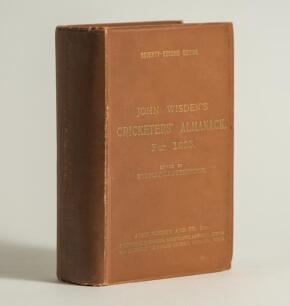 Wisden Cricketers&rsquo; Almanack 1935. 72nd edition. Original hardback. Dulling to the gilt titles on the front board and the spine paper, small ink library stamp for the &lsquo;Blackfriars School, Stamford&rsquo; to inside front board otherwise in good/very good conditio