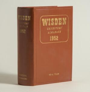 Wisden Cricketers&rsquo; Almanack 1952. Original hardback. Very good/excellent condition