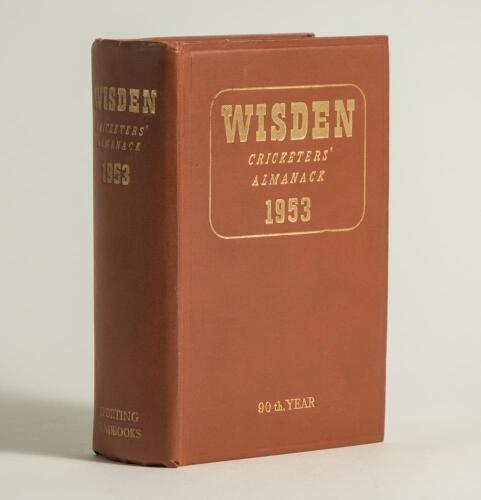 Wisden Cricketers&rsquo; Almanack 1953. Original hardback. Very good/excellent condition