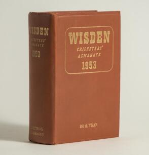 Wisden Cricketers&rsquo; Almanack 1953. Original hardback. Very good/excellent condition