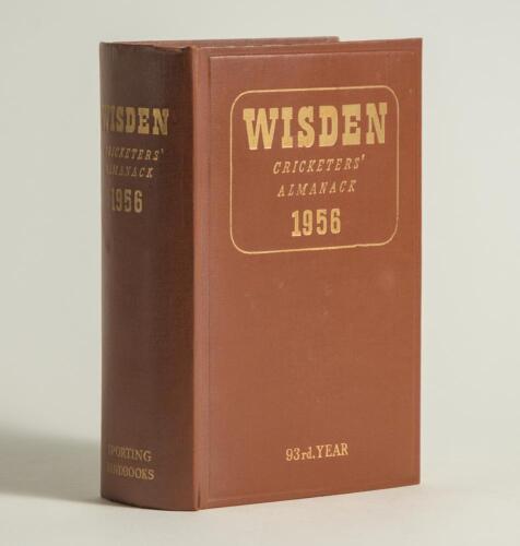 Wisden Cricketers&rsquo; Almanack 1956. Original hardback. Very good/excellent condition