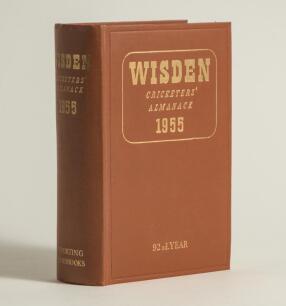 Wisden Cricketers&rsquo; Almanack 1955. Original hardback. Very good/excellent condition
