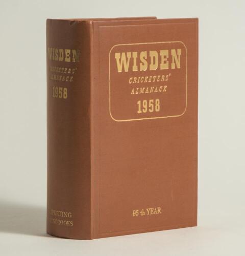 Wisden Cricketers&rsquo; Almanack 1958. Original hardback. Very good/excellent condition
