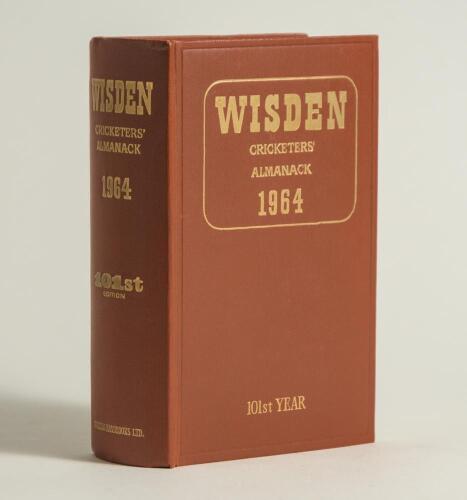 Wisden Cricketers&rsquo; Almanack 1964. Original hardback. Very good/excellent condition