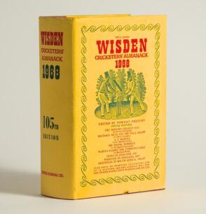 Wisden Cricketers&rsquo; Almanack 1968. Original hardback with dustwrapper. Very good/excellent condition