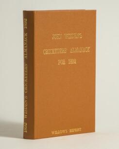 Wisden Cricketers&rsquo; Almanack 1892. Willows softback reprint (1992) in light brown hardback covers with gilt lettering. Limited edition 302/500. Very good condition