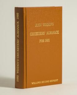 Wisden Cricketers&rsquo; Almanack 1893. Willows &lsquo;second&rsquo; softback reprint (2008) in light brown hardback covers with gilt lettering. Limited edition 122/250. Very good condition