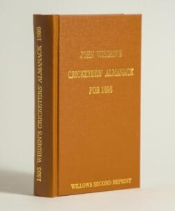 Wisden Cricketers&rsquo; Almanack 1895. Willows &lsquo;second&rsquo; softback reprint (2008) in light brown hardback covers with gilt lettering. Un-numbered limited edition. Very good condition
