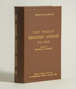 Wisden Cricketers&rsquo; Almanack 1900. Willows hardback reprint (1996) in dark brown boards with gilt lettering. Limited edition 424/500. Very good condition