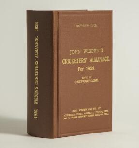Wisden Cricketers&rsquo; Almanack 1929. Willows hardback reprint (2008) in dark brown boards with gilt lettering. Limited edition 343/500. Very good condition