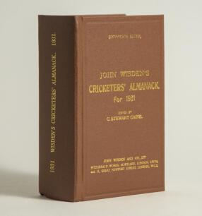 Wisden Cricketers&rsquo; Almanack 1931. Willows hardback reprint (2009) in dark brown boards with gilt lettering. Limited edition 354/500. Very good condition