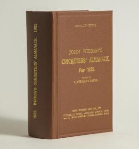 Wisden Cricketers&rsquo; Almanack 1932. Willows hardback reprint (2009) in dark brown boards with gilt lettering. Limited edition 396/500. Very good condition