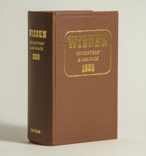 Wisden Cricketers&rsquo; Almanack 1938. Willows hardback reprint (2012) in dark brown boards with gilt lettering. Limited edition 58/500. Very good condition