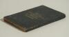 &lsquo;The English Cricketers&rsquo; Trip to Canada and the United States in 1859&rsquo;. Frederick Lillywhite. First edition, London 1860. Original green cloth boards with title in gilt to front. viii, 68pp plus fold out map and advertisements. Illustrated. Padwick 4893. - 6